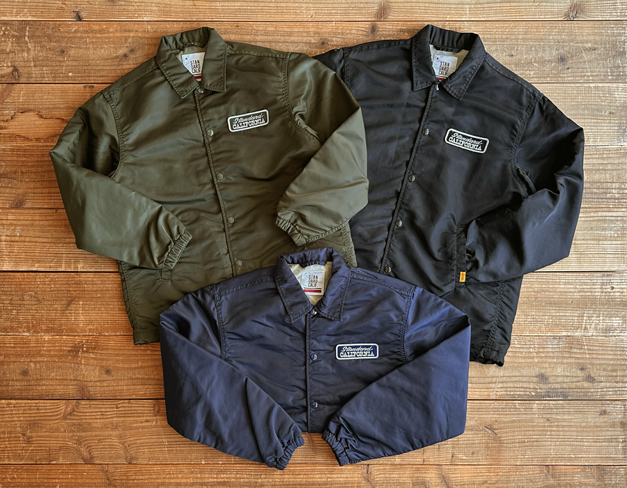 Standard California Logo Patch Coach Jacket delivery