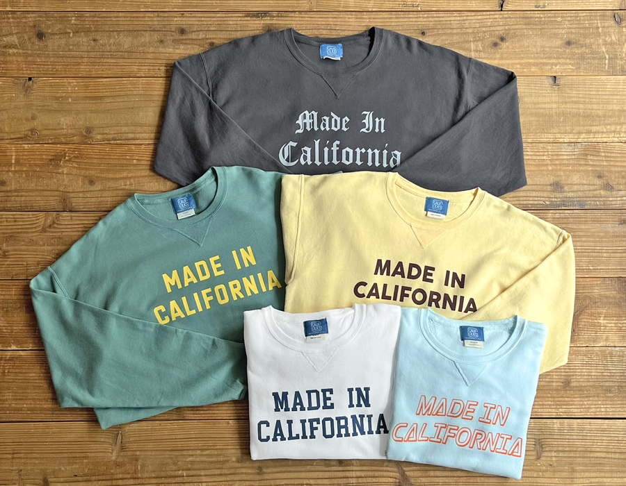 HM 0416 限定 STANDARD CALIFORNIA CREW CALIFOLKS Made in California Crew Neck Sweat delivery