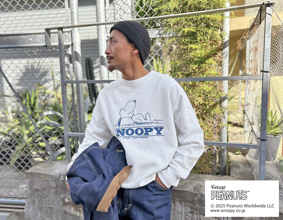 SNOOPY / Standard California Cozy Monday Crew Sweat. ｜ STANDARD