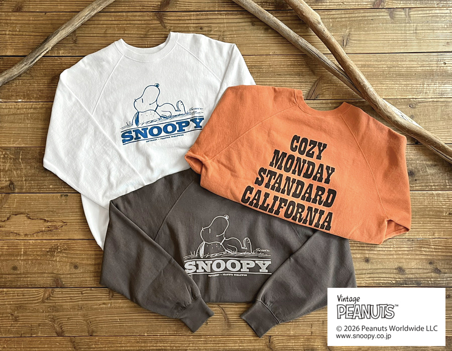 SNOOPY / Standard California Cozy Monday Crew Sweat delivery